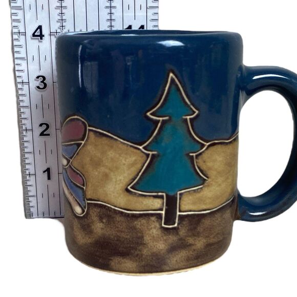 Mara Mexico Stoneware Butterfly Mug 14 oz Handcrafted Boho Coffee Cup Ceramic - Picture 3 of 7